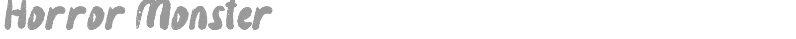 Horror Monster font preview